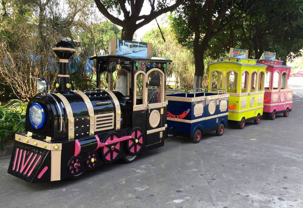平川景区广商场无轨观光小火车电动儿童游乐设备小火车可坐人户外玩具
